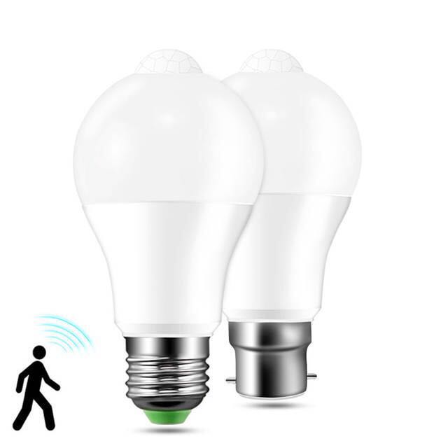 Lampadina LED con sensore di movimento ad alta luminosità Luce di sicurezza per esterni ed interni