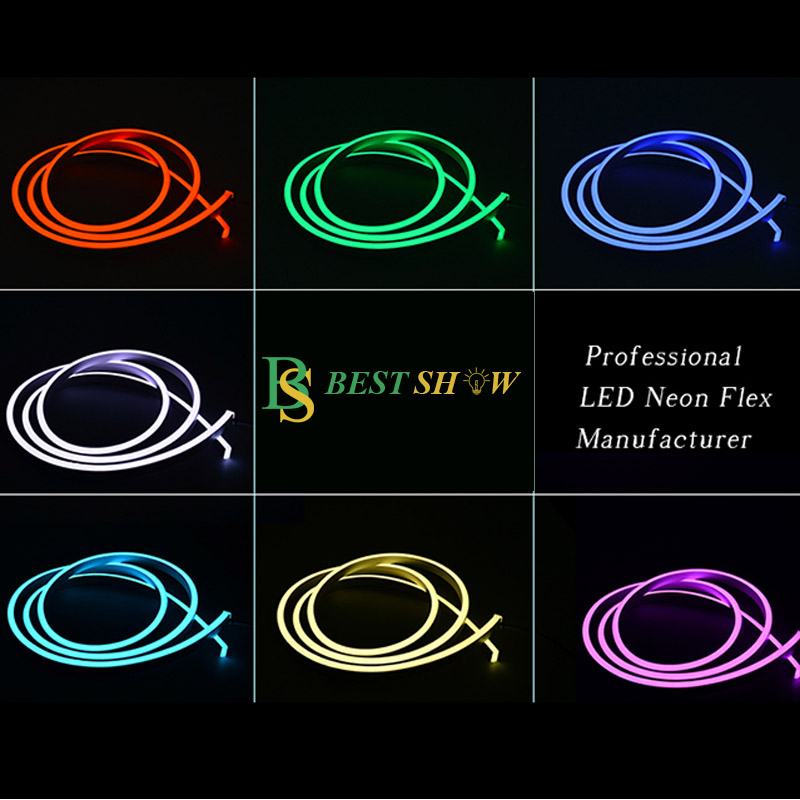 Flessibile Custom Silicone Led Rope Lights Rgb Neon Flex Light
